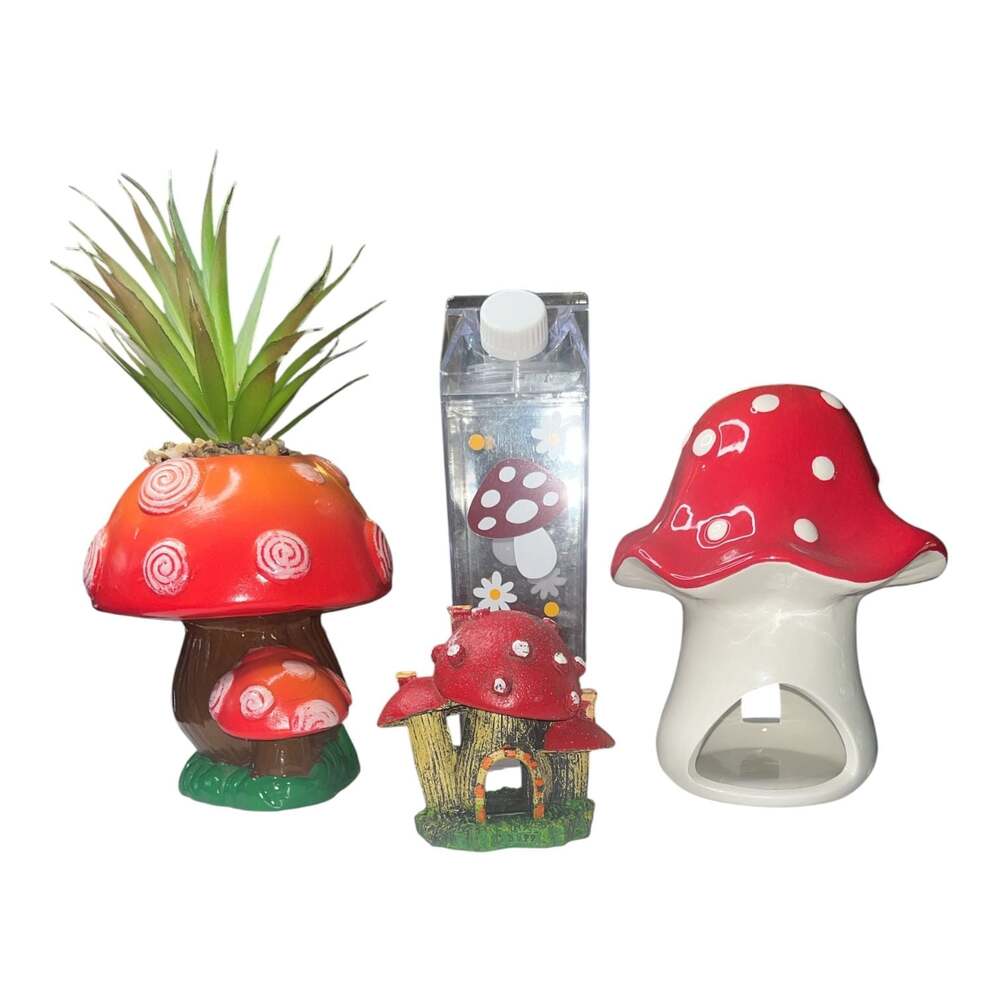 Mushroom Decor Lot of 4